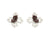 Candy Earrings - Pearl/ Reflective Brown