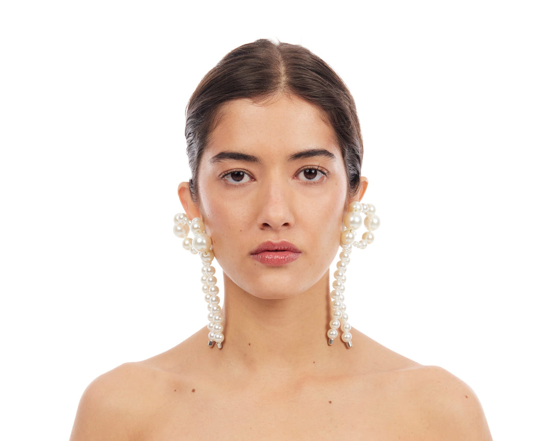 Holly Molly Bow Earrings - Silver