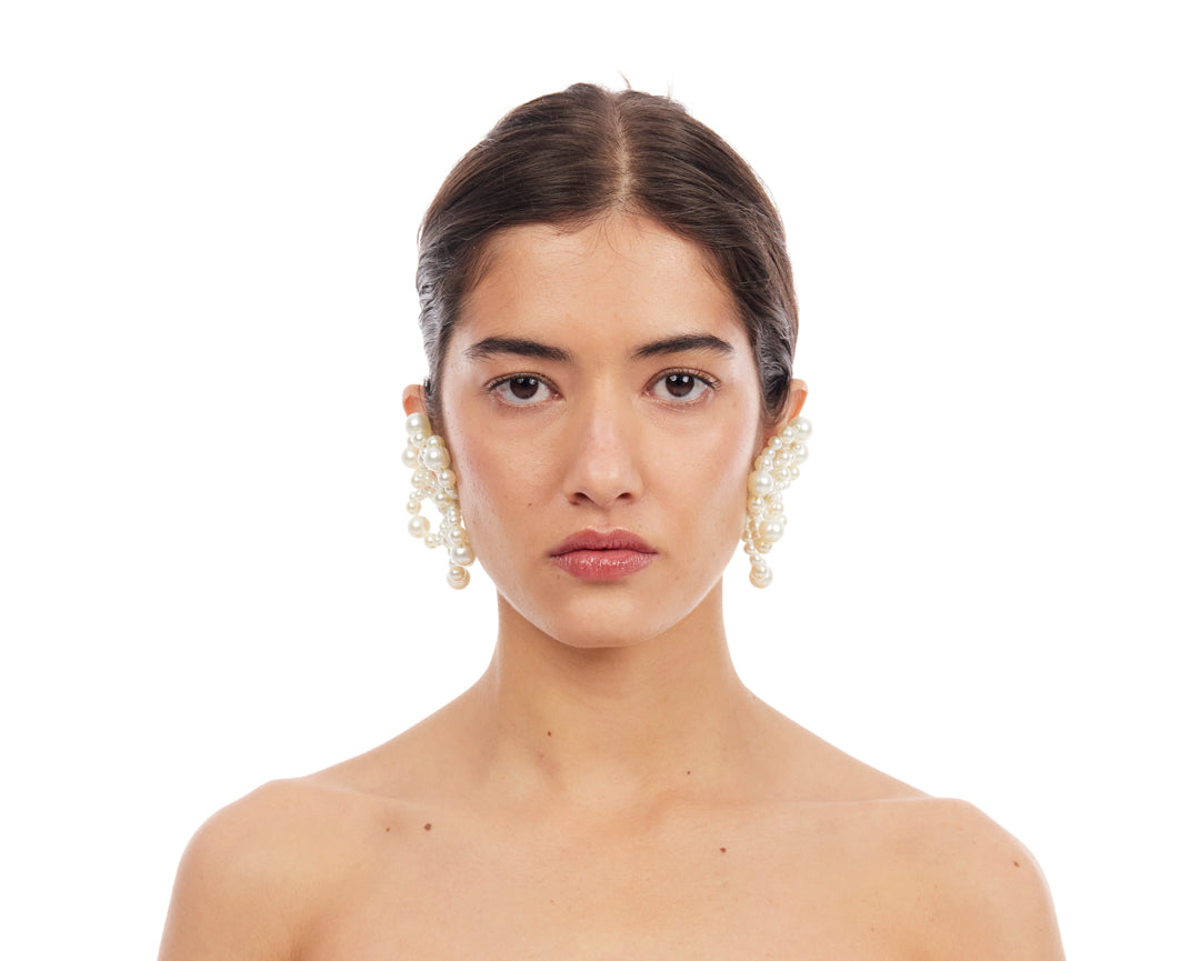 Holly Molly Mini Earrings - Pearl