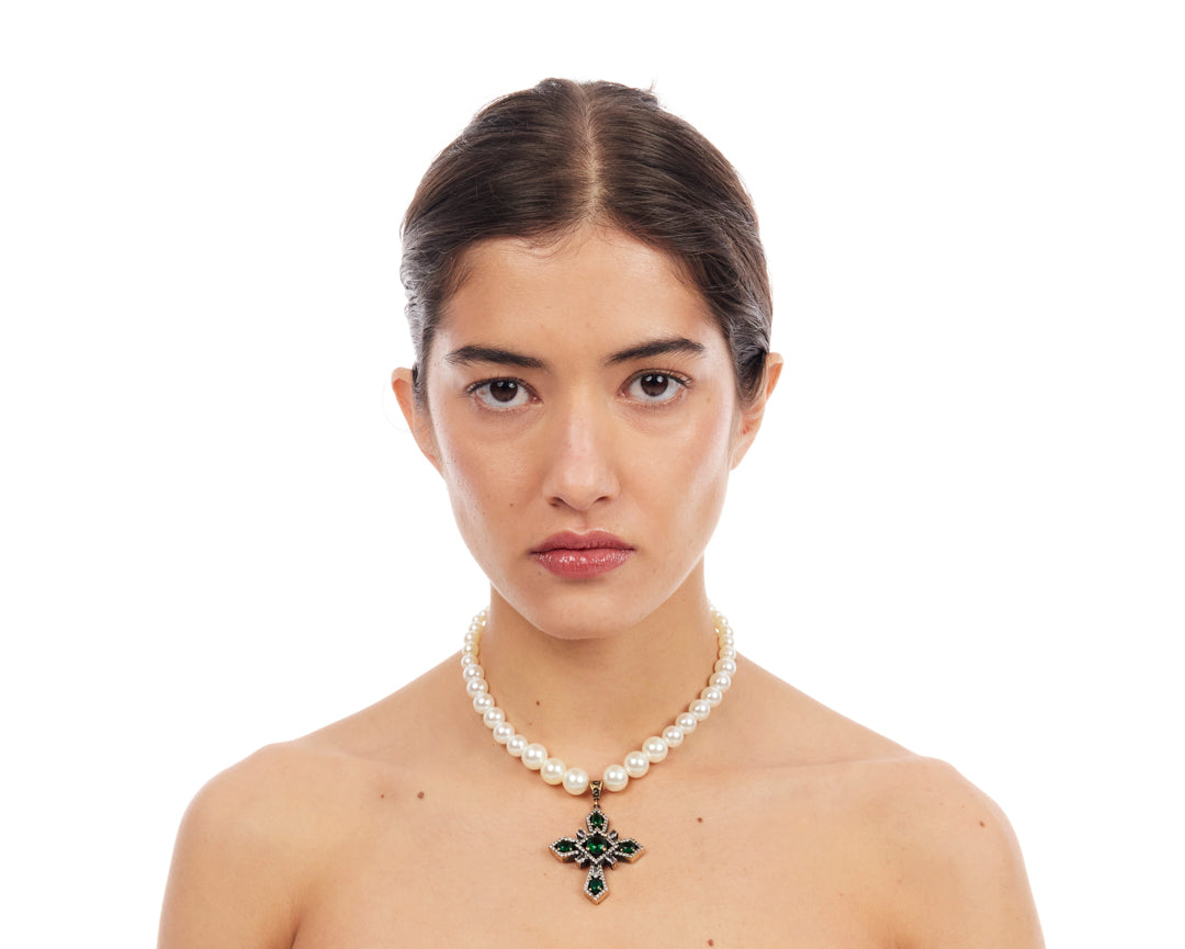 Little Prayer Choker - Green