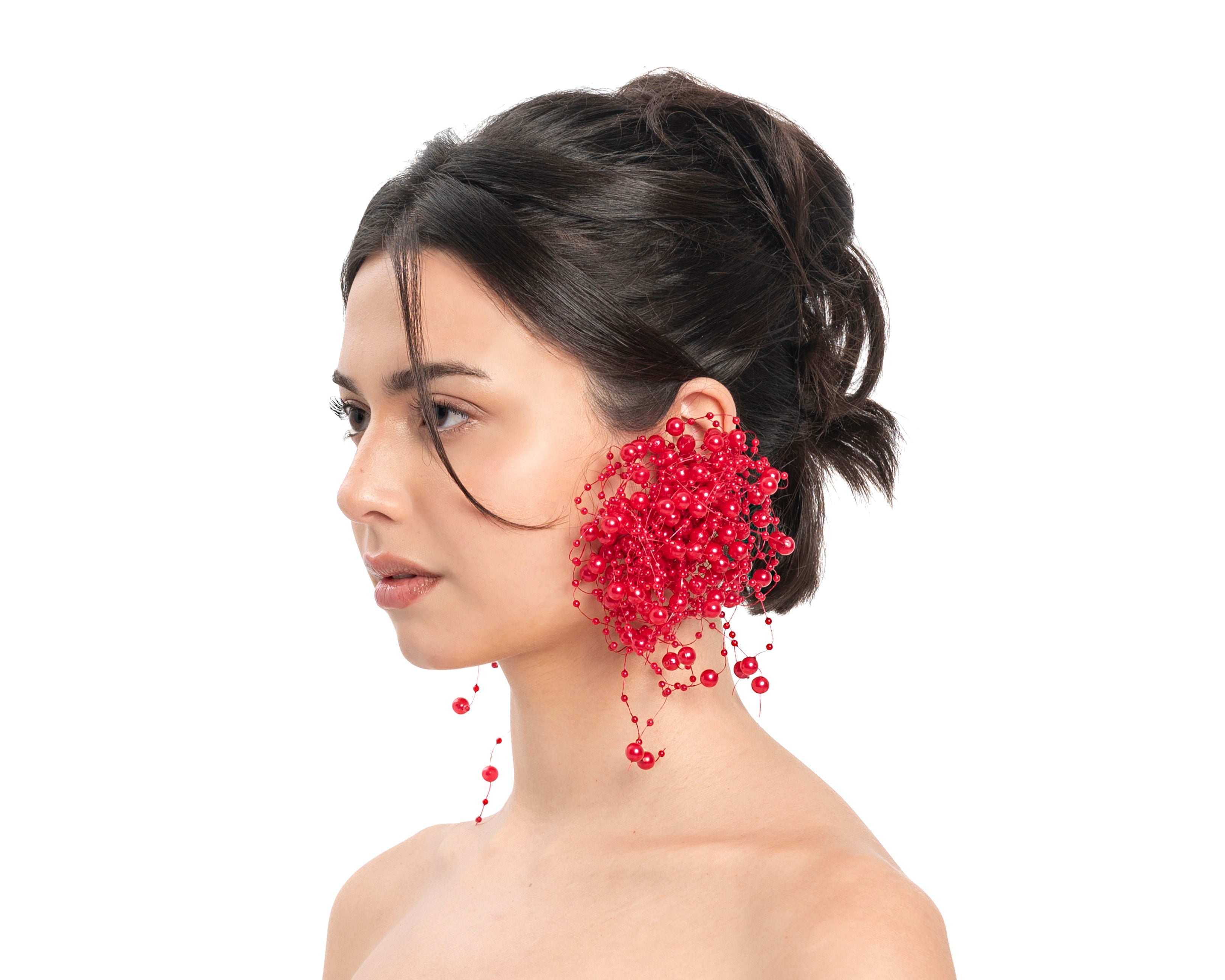 Bubble Bath Earrings - Red