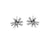 Dandelion Bloom Earrings - Silver