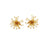Dandelion Bloom Earrings - Gold