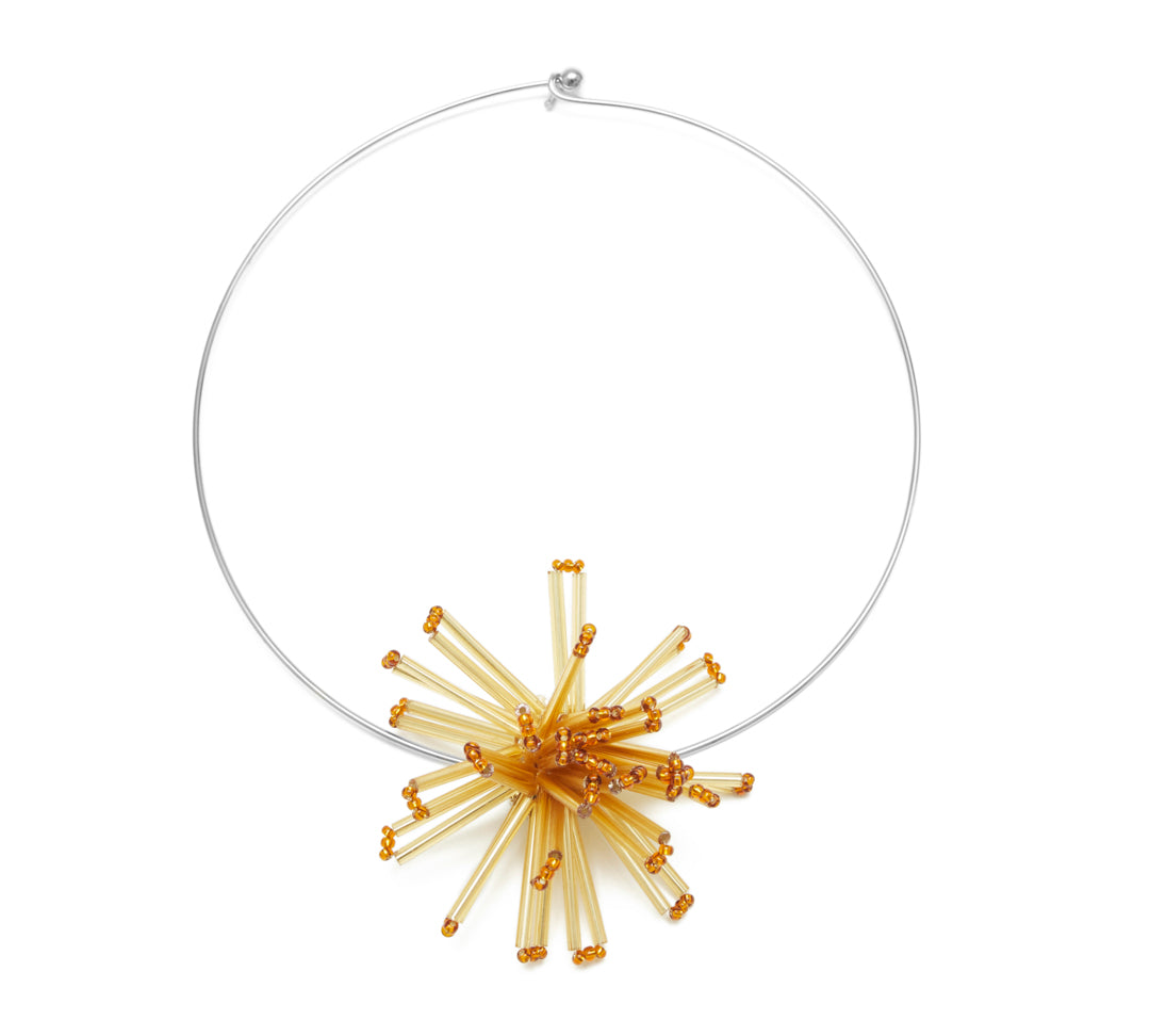 Dandelion Bloom Choker - Gold