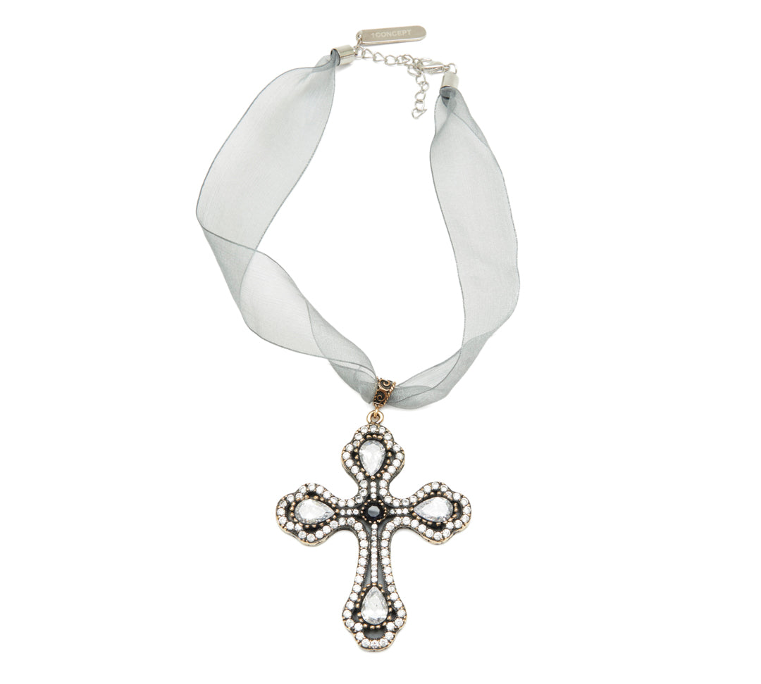 Midnight Prayer Choker - Silver