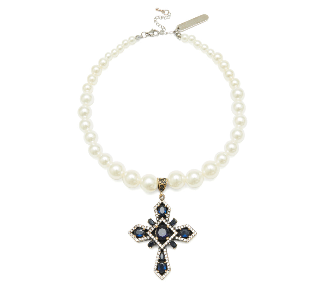 Little Prayer Choker - Blue