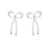 Holly Molly Bow Earrings - Silver