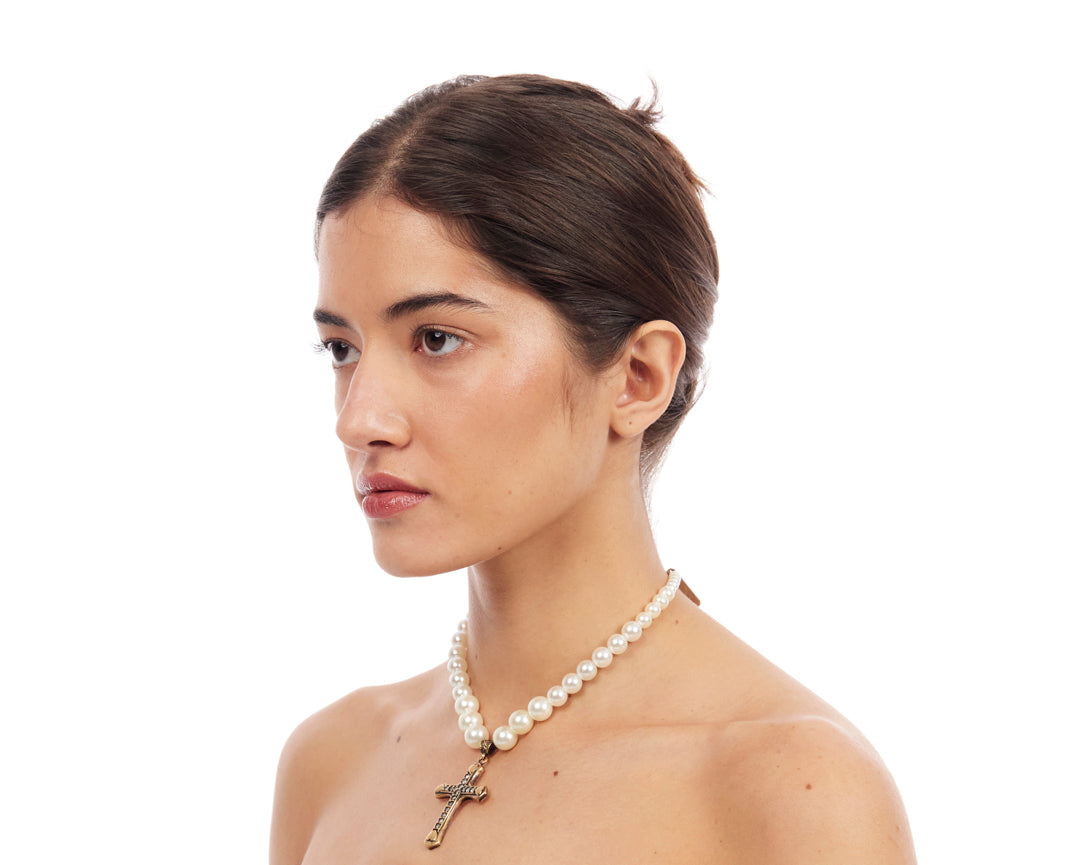 Little Prayer Choker - Gold