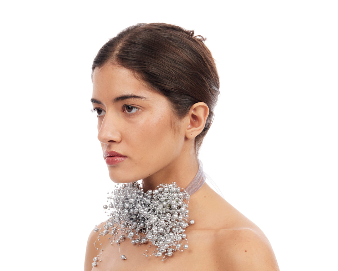 Bubble Bath Ruff - Silver