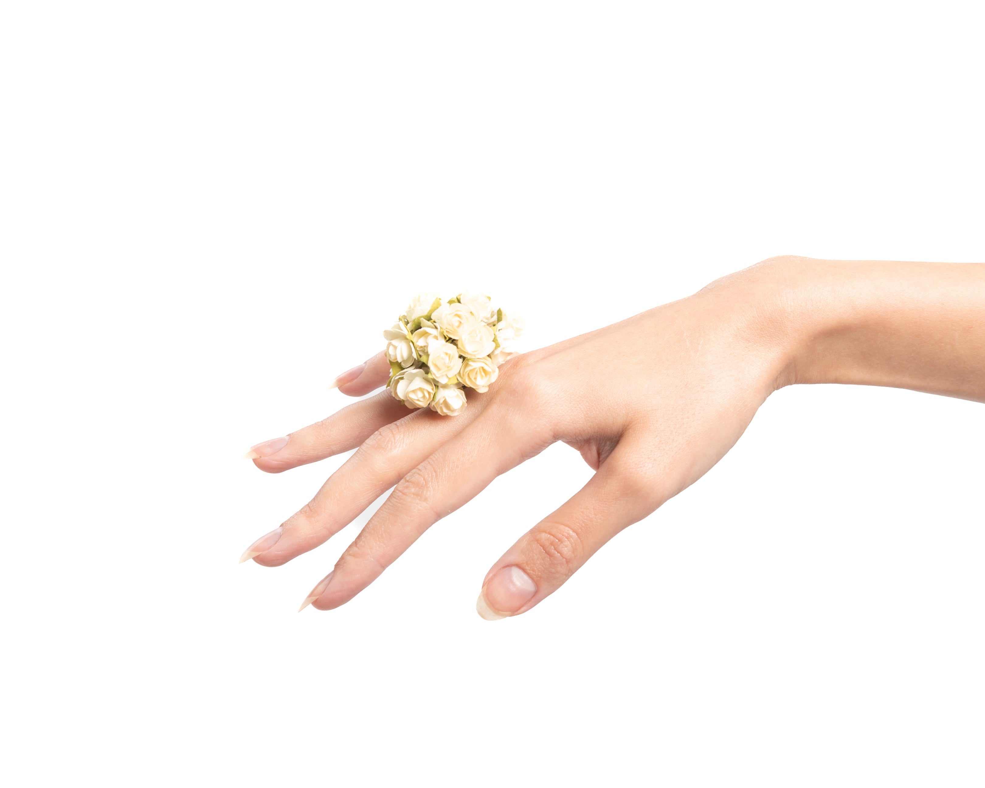 Wedding Bouquet Ring - White