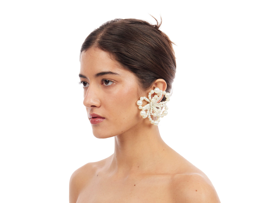 Holly Molly Mini Earrings - Pearl