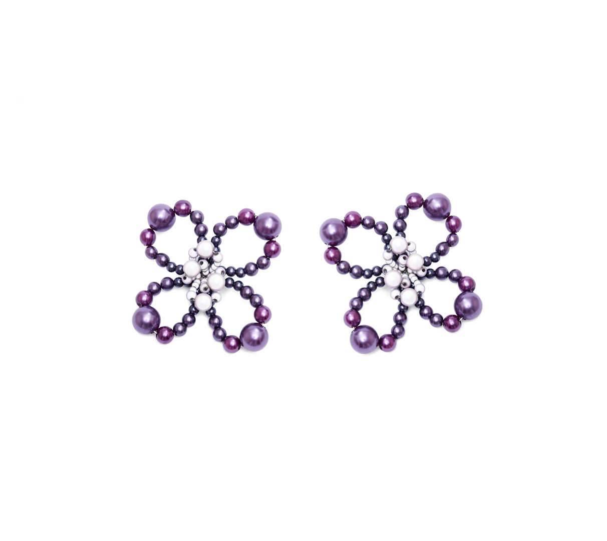 Candy Earrings - Lilac/ Reflective Pink
