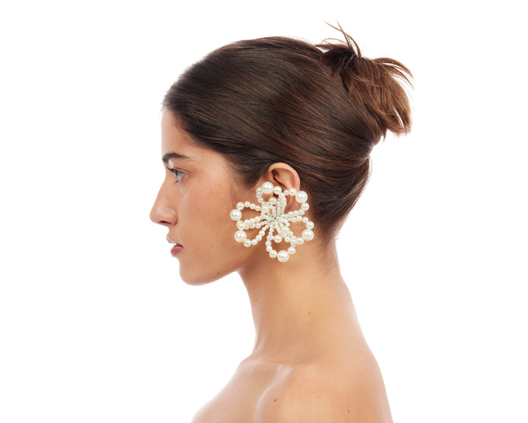 Holly Molly Mini Earrings - Pearl