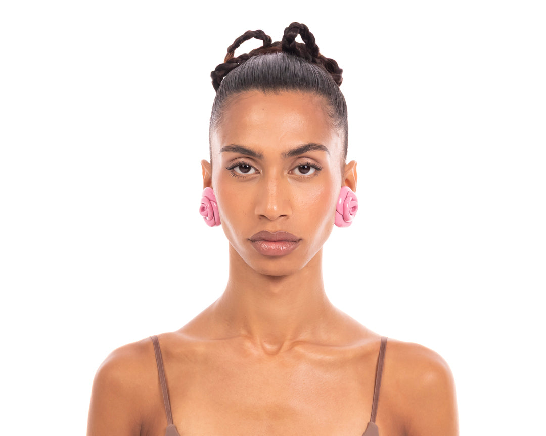 Sacred Rose Earrings Pink