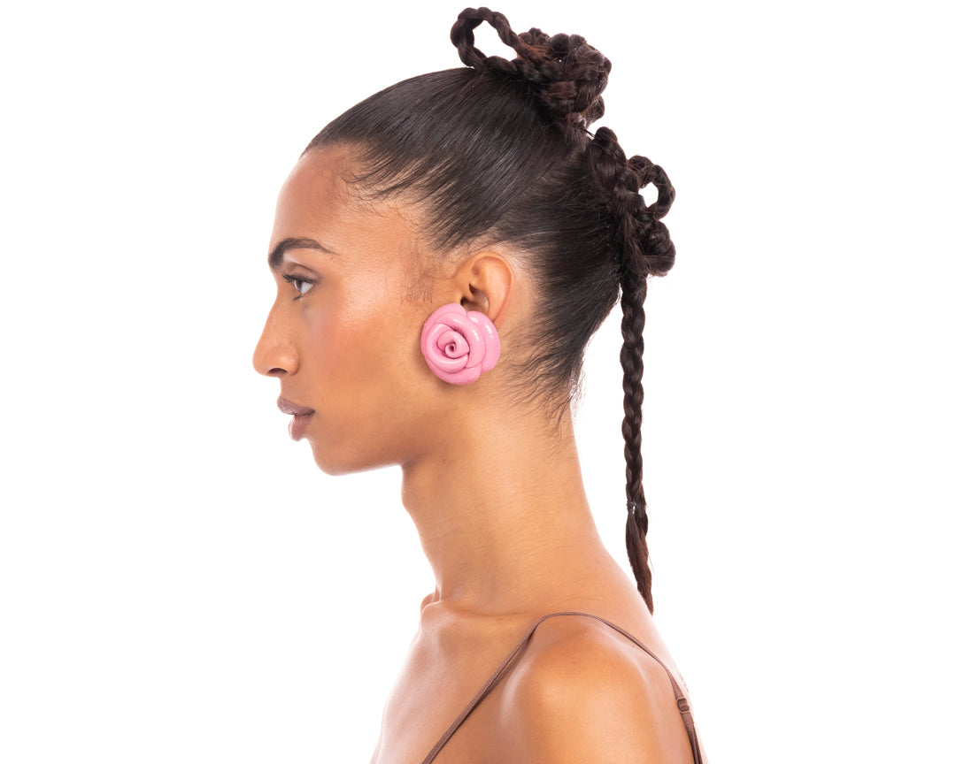 Sacred Rose Earrings Pink