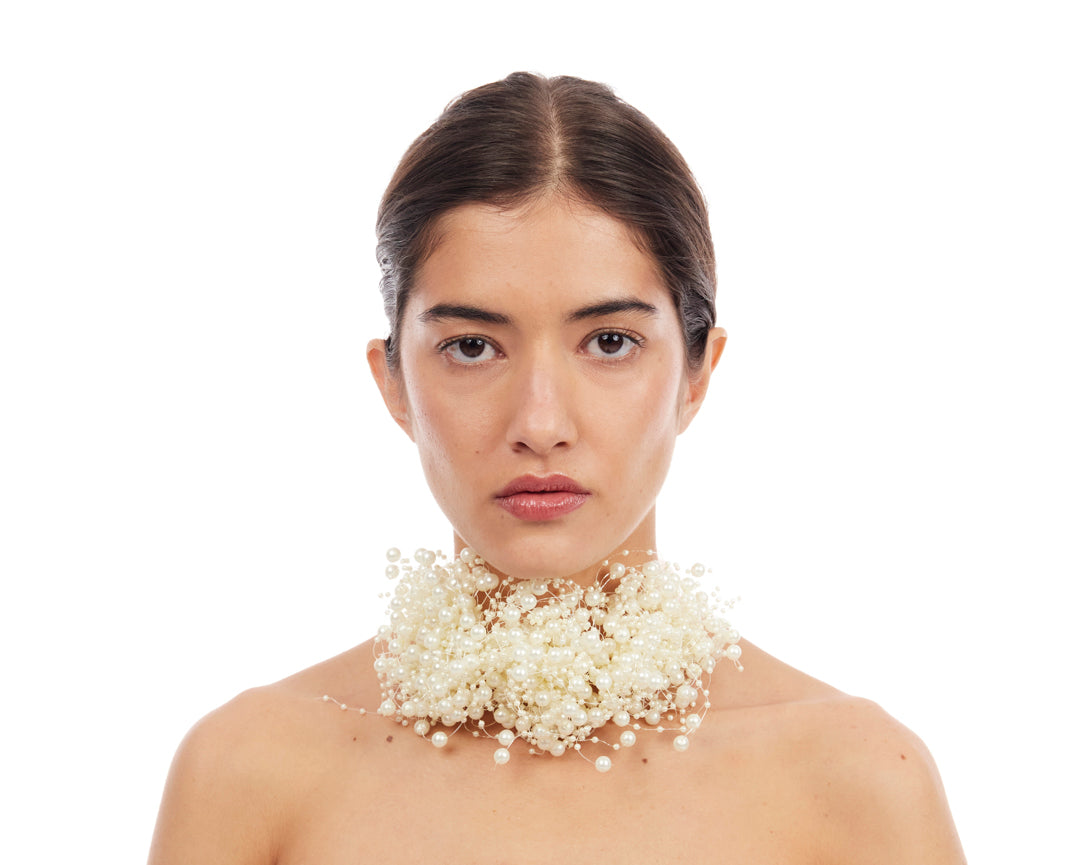 Bubble Bath Ruff - Pearl