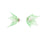 1,2,3 Splash Earrings - Translucent Green