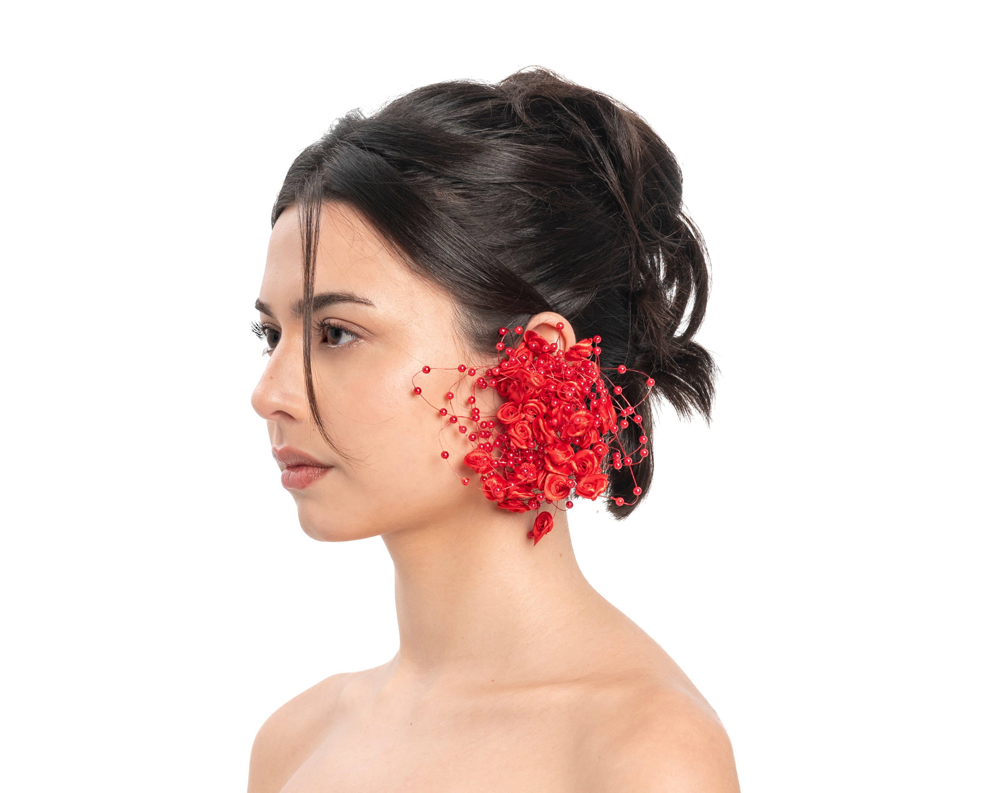 Bubble Garden Earrings - Red