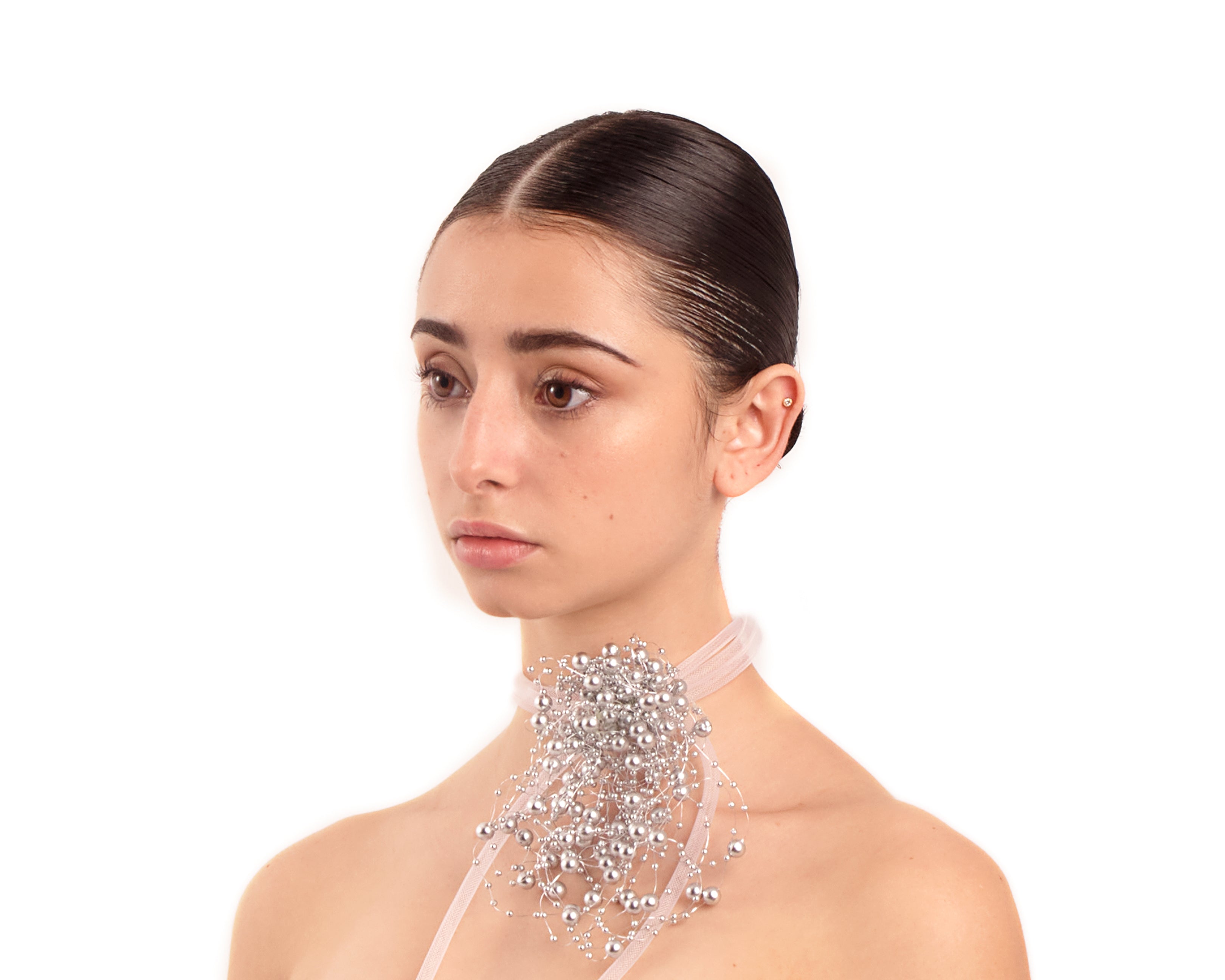 Bubble Bath Choker - Silver