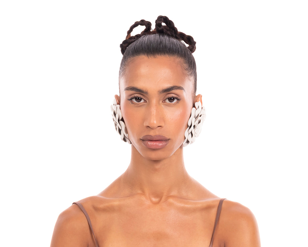 Bloom Earrings White
