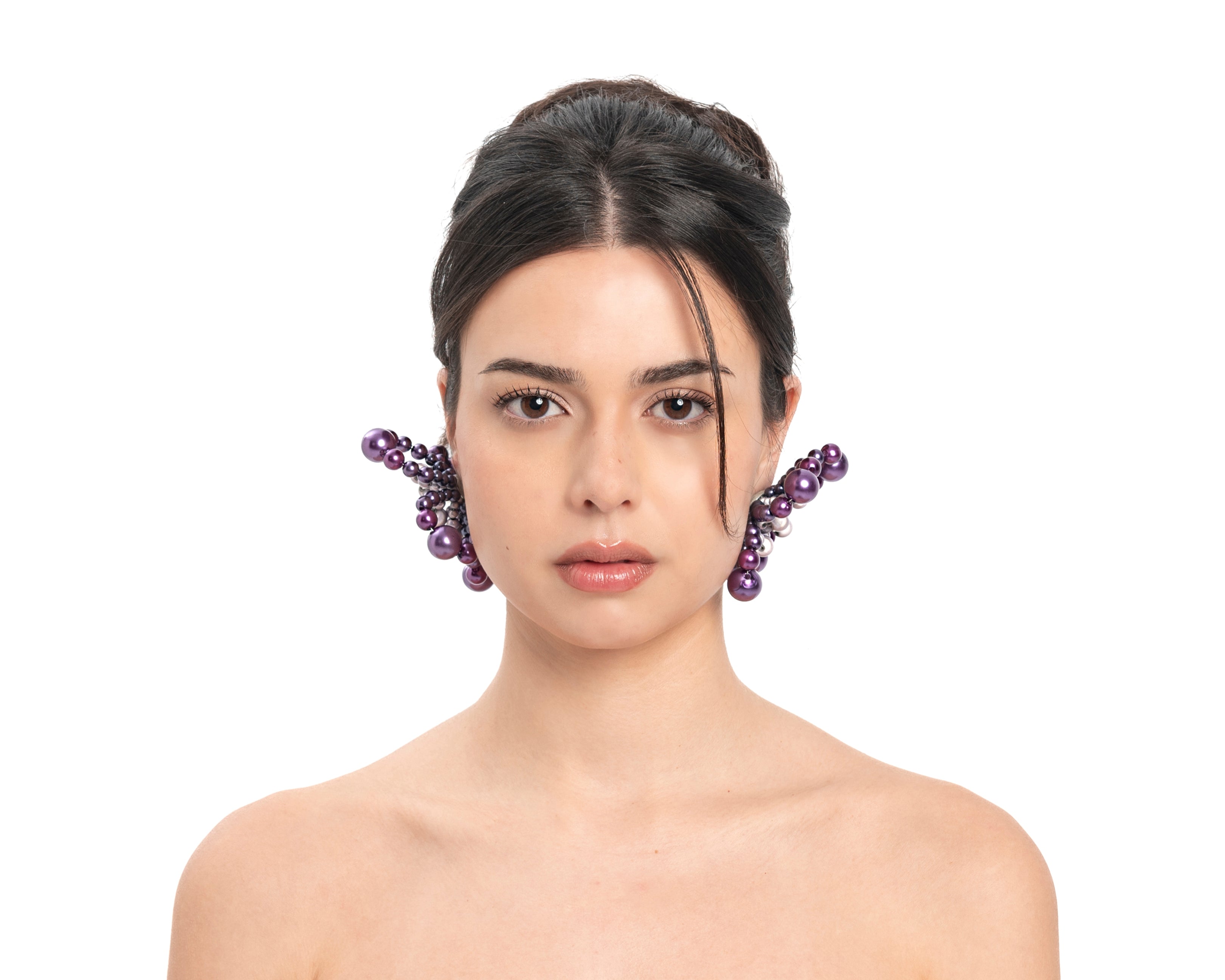 Candy Earrings - Lilac/ Reflective Pink