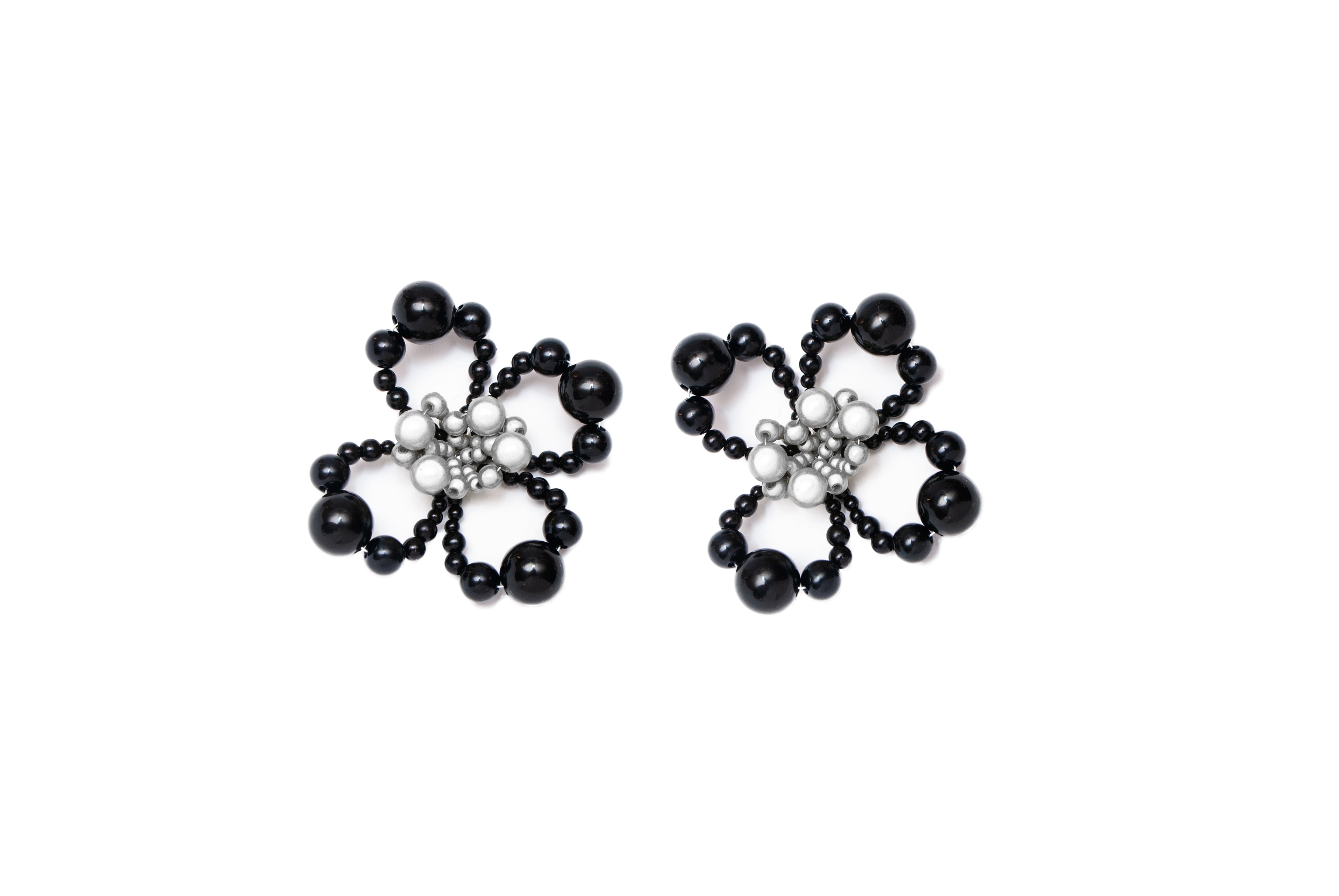 Candy Earrings - Black/ Reflective Grey