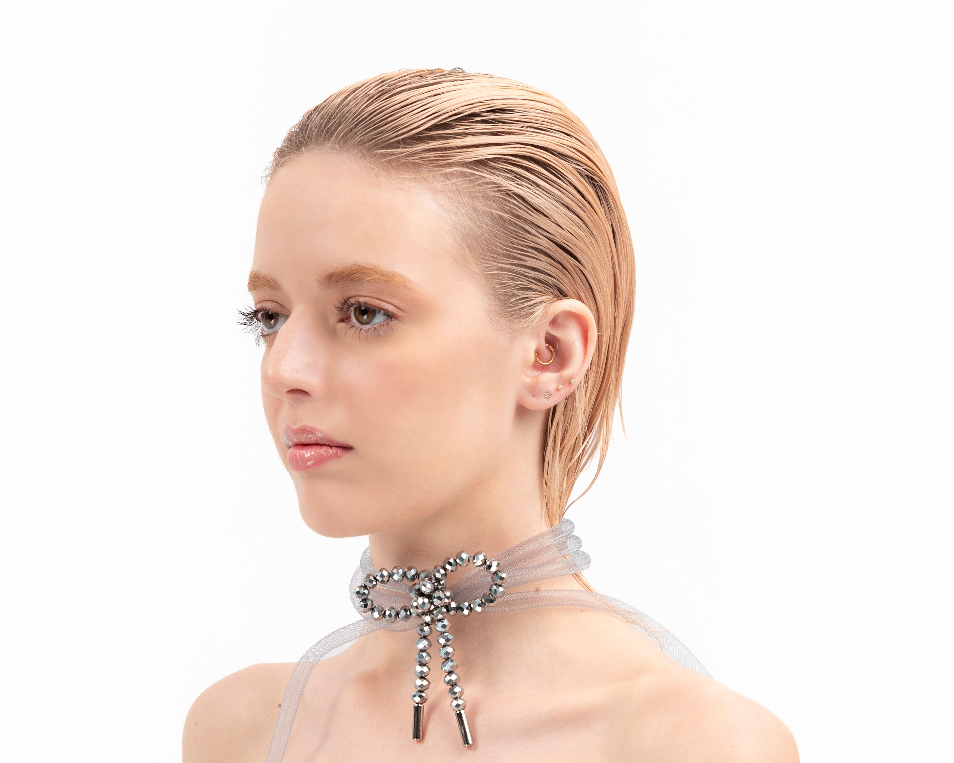Lady Ribbon Choker - Mirrored