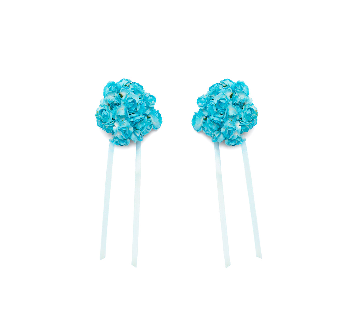 Wedding Bouquet Earrings - Blue