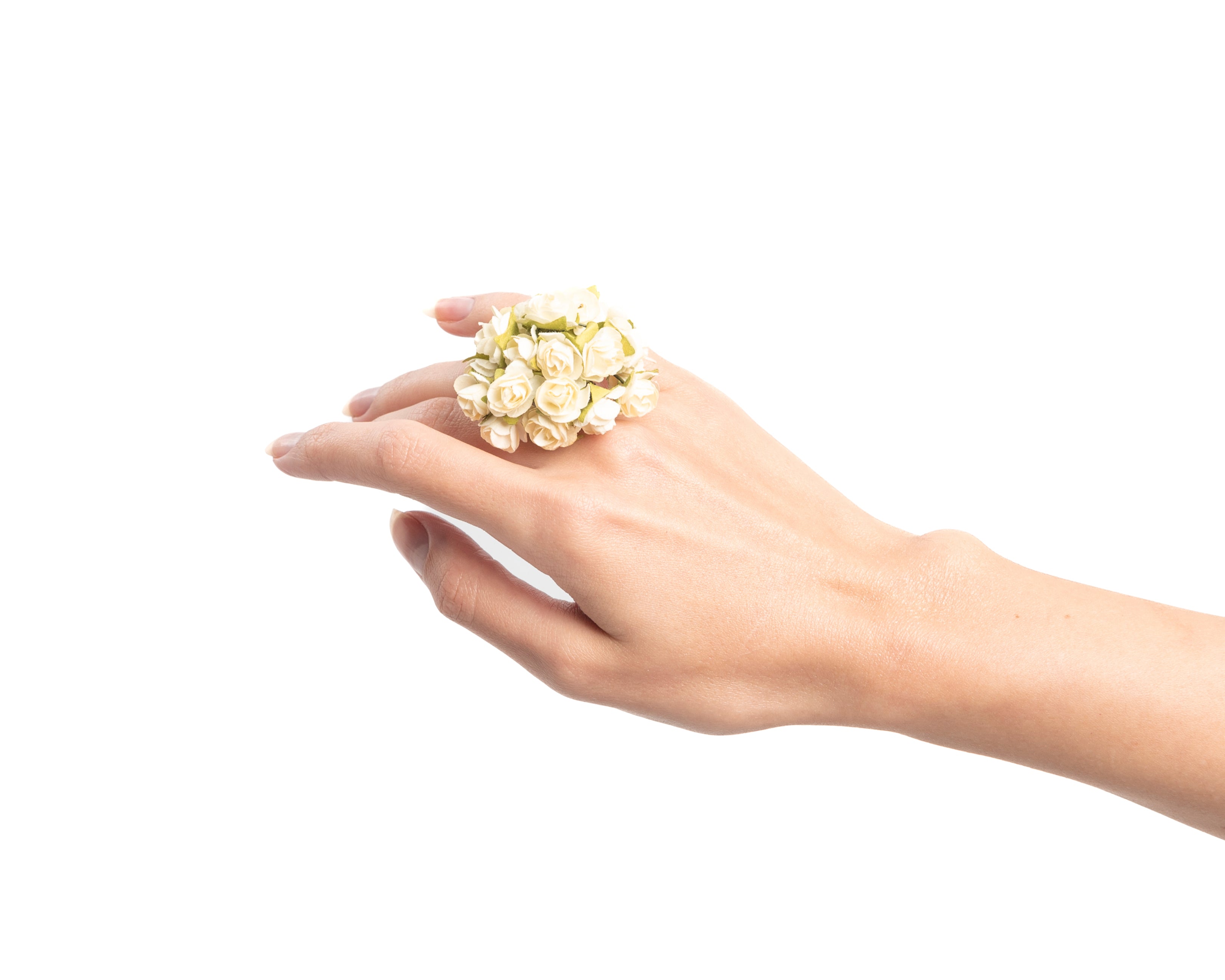 Wedding Bouquet Ring - White