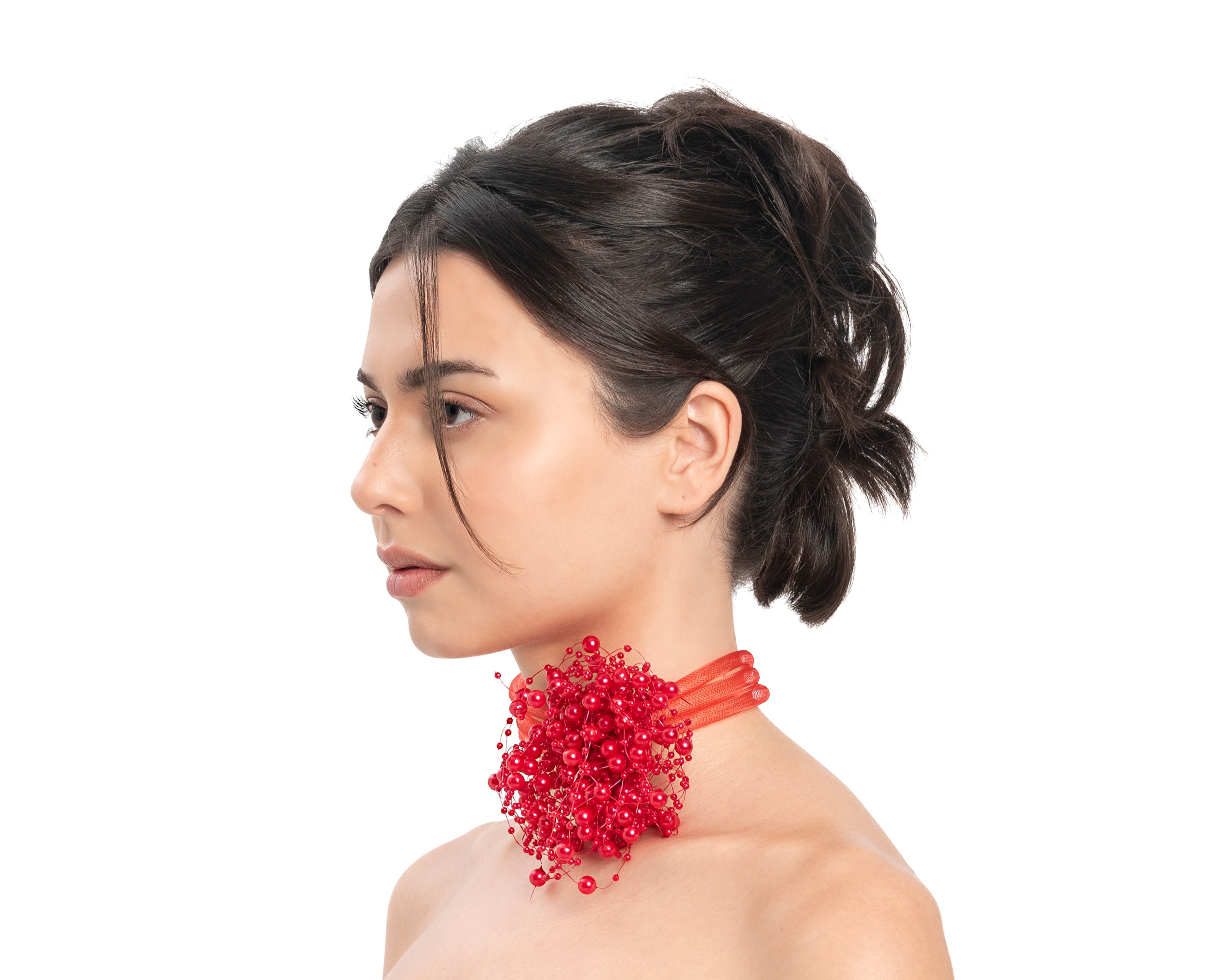 Bubble Bath Choker - Red