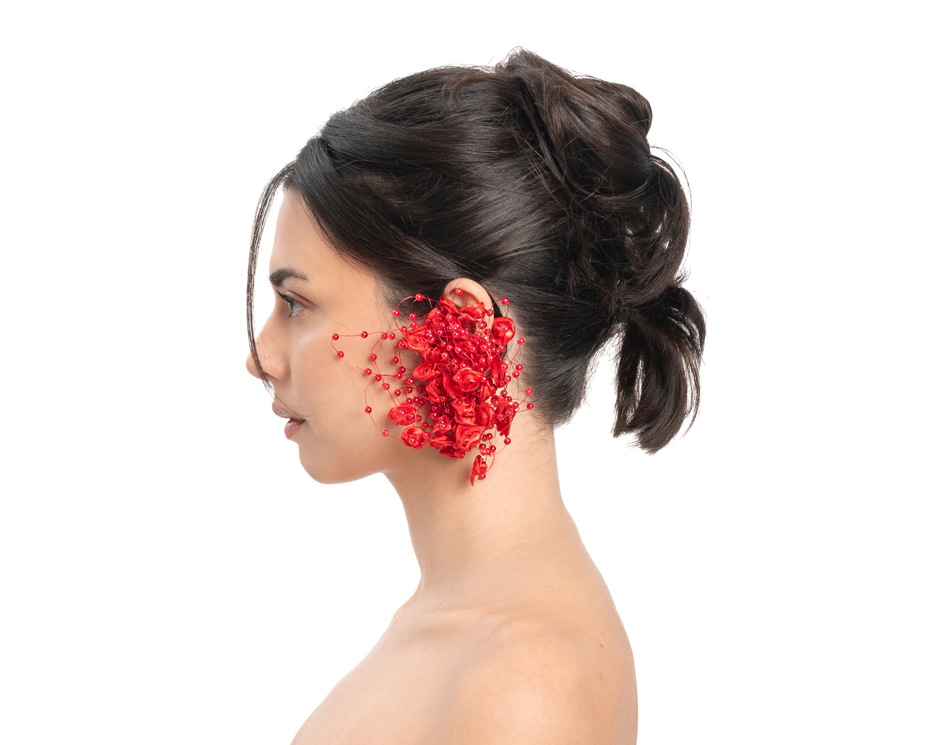 Bubble Garden Earrings - Red