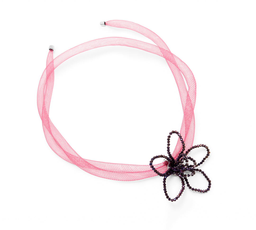 Loop Petal Choker - Lilac