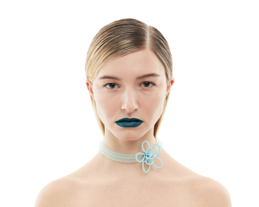 Loop Petal Choker - Blue
