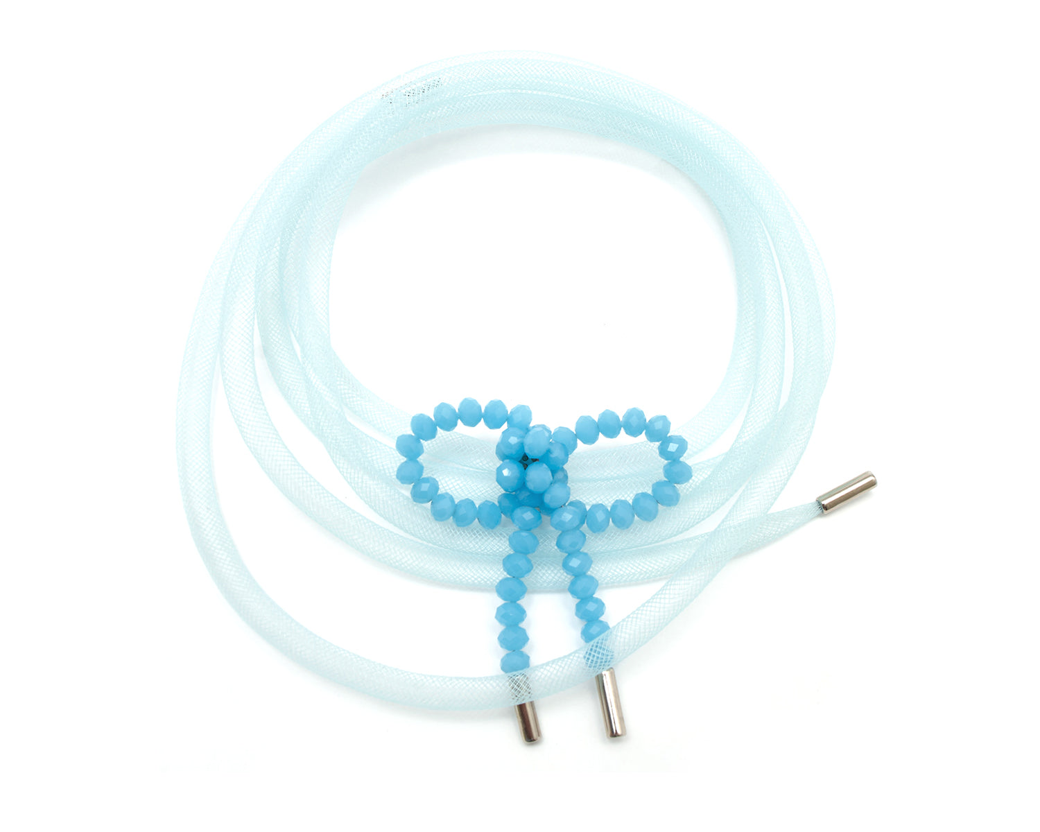 Lady Ribbon Choker - Blue / Blue