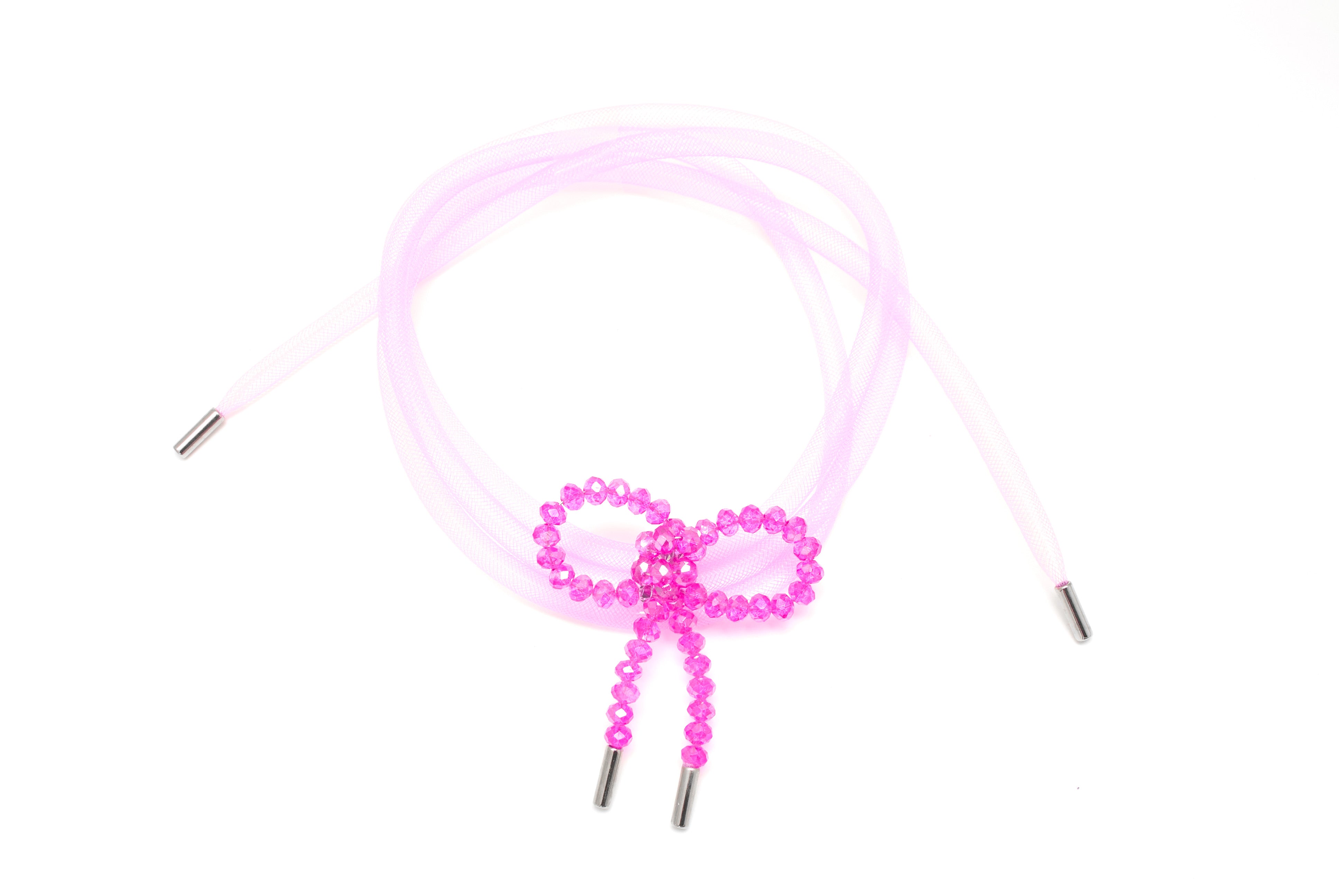 Lady Ribbon Choker - Pink