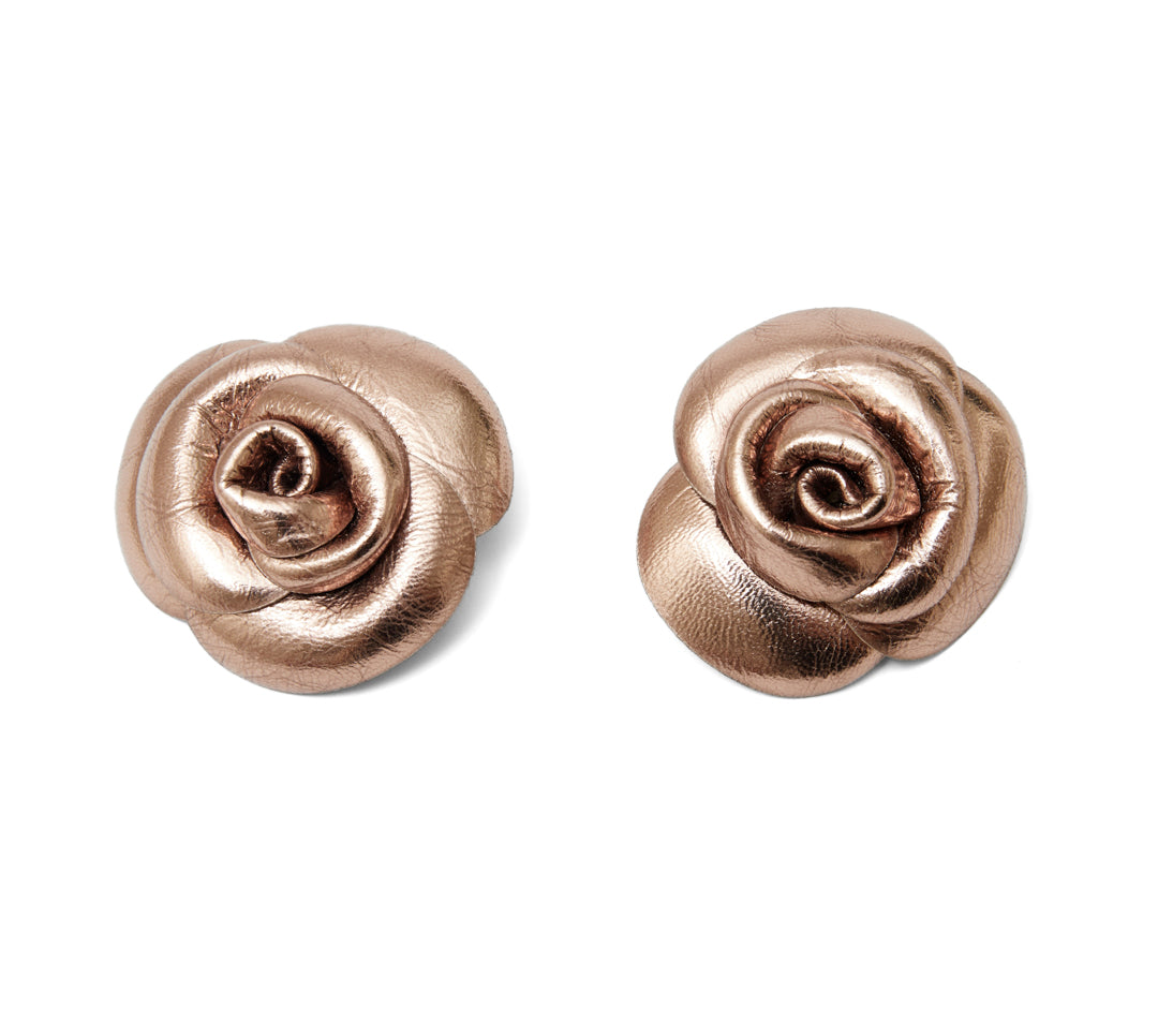 Sacred Rose Earrings Bronze