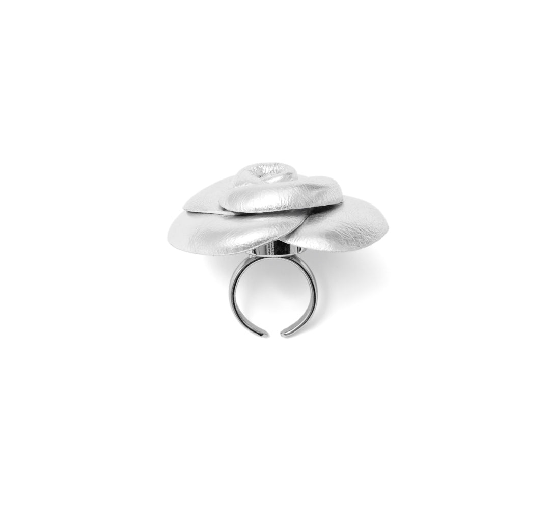 Sacred Rose Ring Silver
