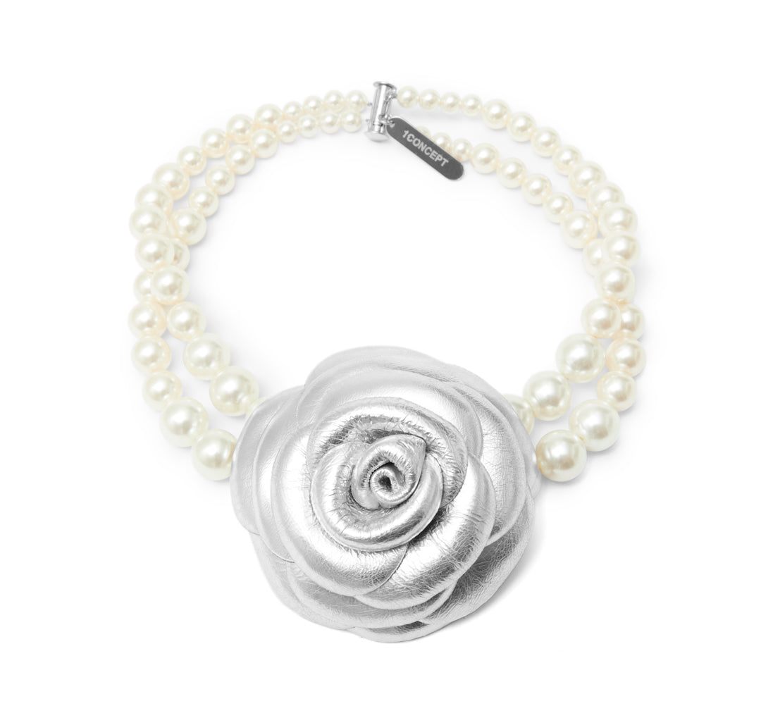 Silent Rose Choker Silver
