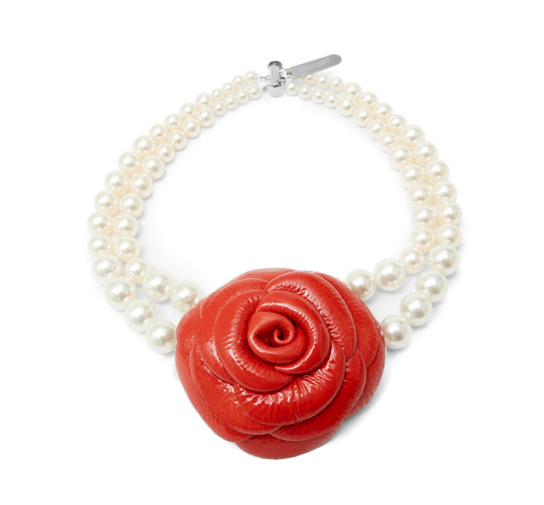 Silent Rose Choker Red
