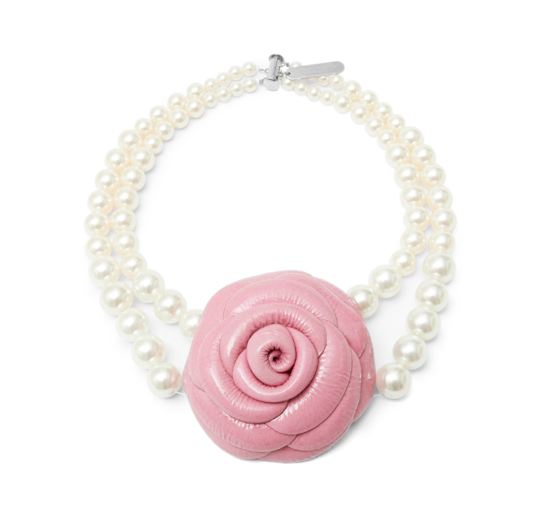 Silent Rose Choker Pink