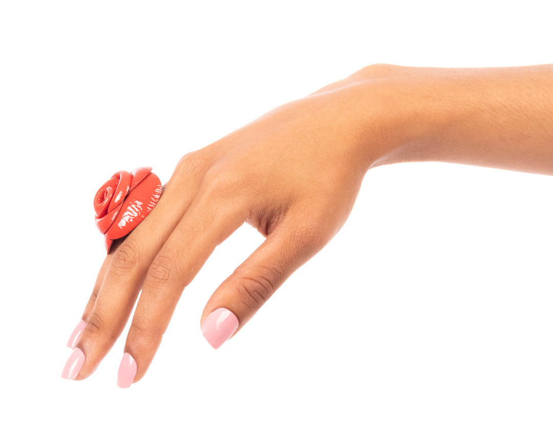 Sacred Rose Ring Red