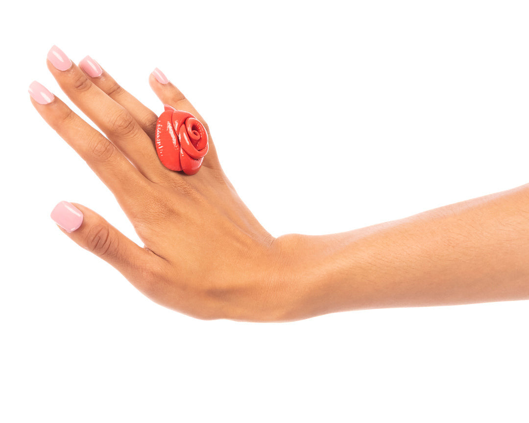 Sacred Rose Ring Red