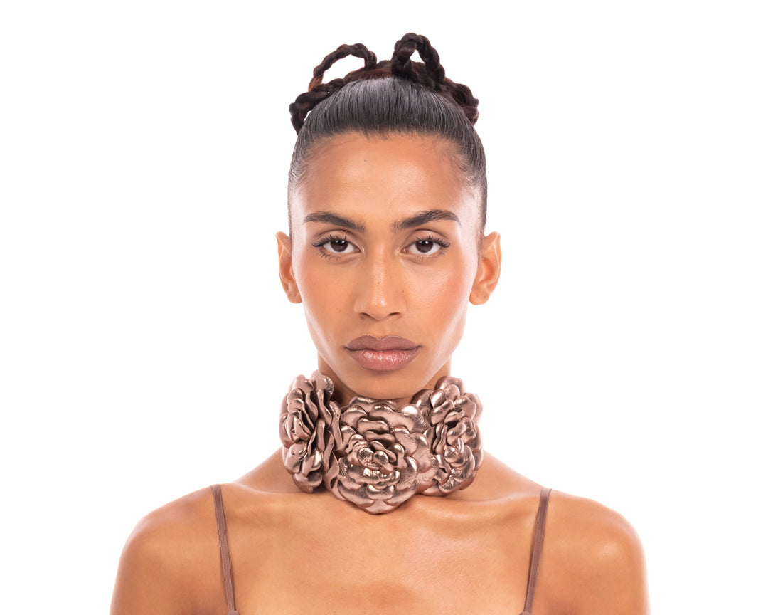 Solitary Bloom Gorget Bronze